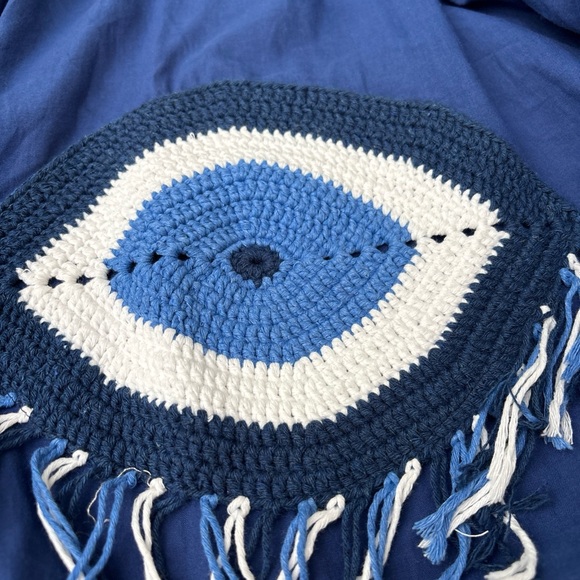 Blue Evil Eye Swim Coverup - Picture 2 of 6